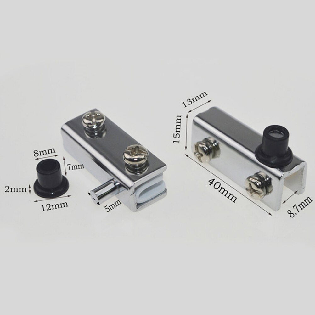 Cupboard Glass Door Cabinet Flush-fitting Anti-Corrosion Clamp Chrome Plated Metal Ironmongery Hinge