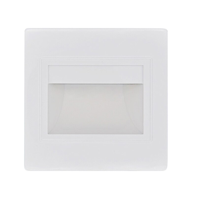 LED Recessed Wall Luminaire Step Light 1.5W Recessed Lamp for Staircase Corridor LB88: Ivory white / Warm White (2700-3500K)