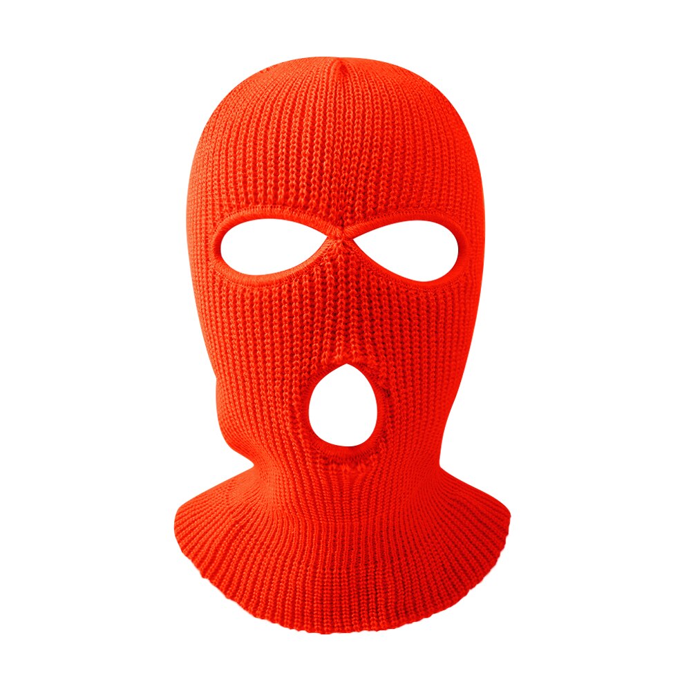 3 hull vinter varm unisex balaclava maske lue full ansiktsmaske svart strikket ski snowboard lue caps hip hop flere farger lue: A 04