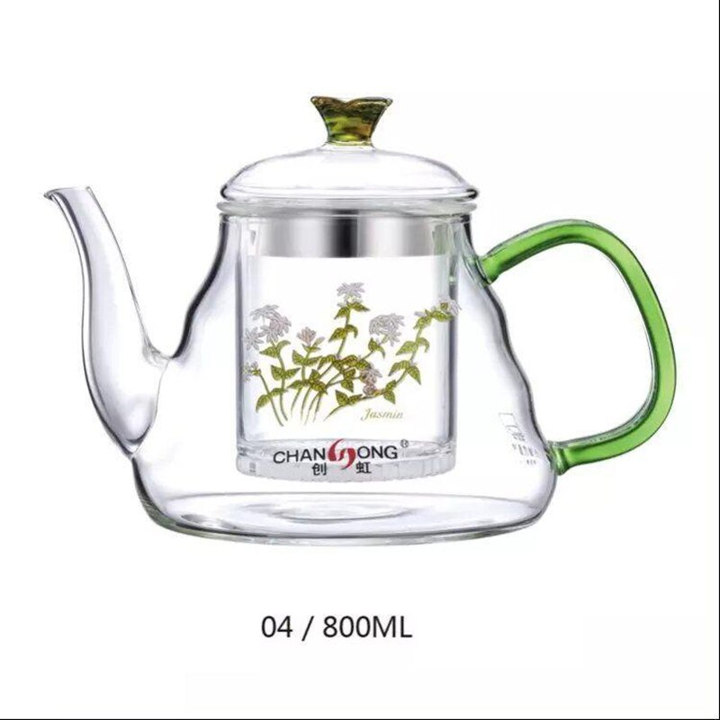Wärme beständig glas Spezielle topf kochen Tee gewidmet Herde glas topf wasserkocher Dampf Tee topf Kochen Tee Ware: 04Stil   800ML