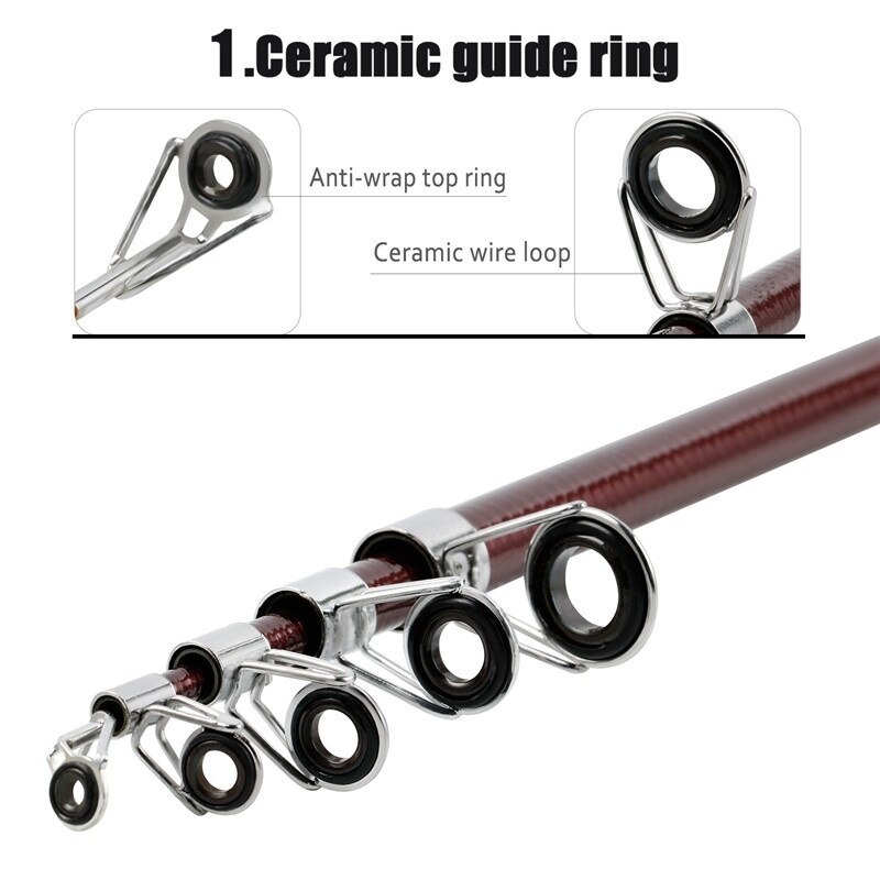 Fishing Rod and Reel Set Casting Fishing Rods Carbon Superhard Ultra Light Rod with Mini Spinning Reels Fishing Tackle Set