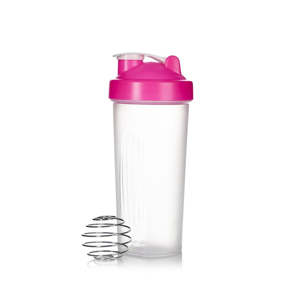 600ml kopp bpa gratis riste protein blender shaker mikser drikke visp ball flaske: Rosa