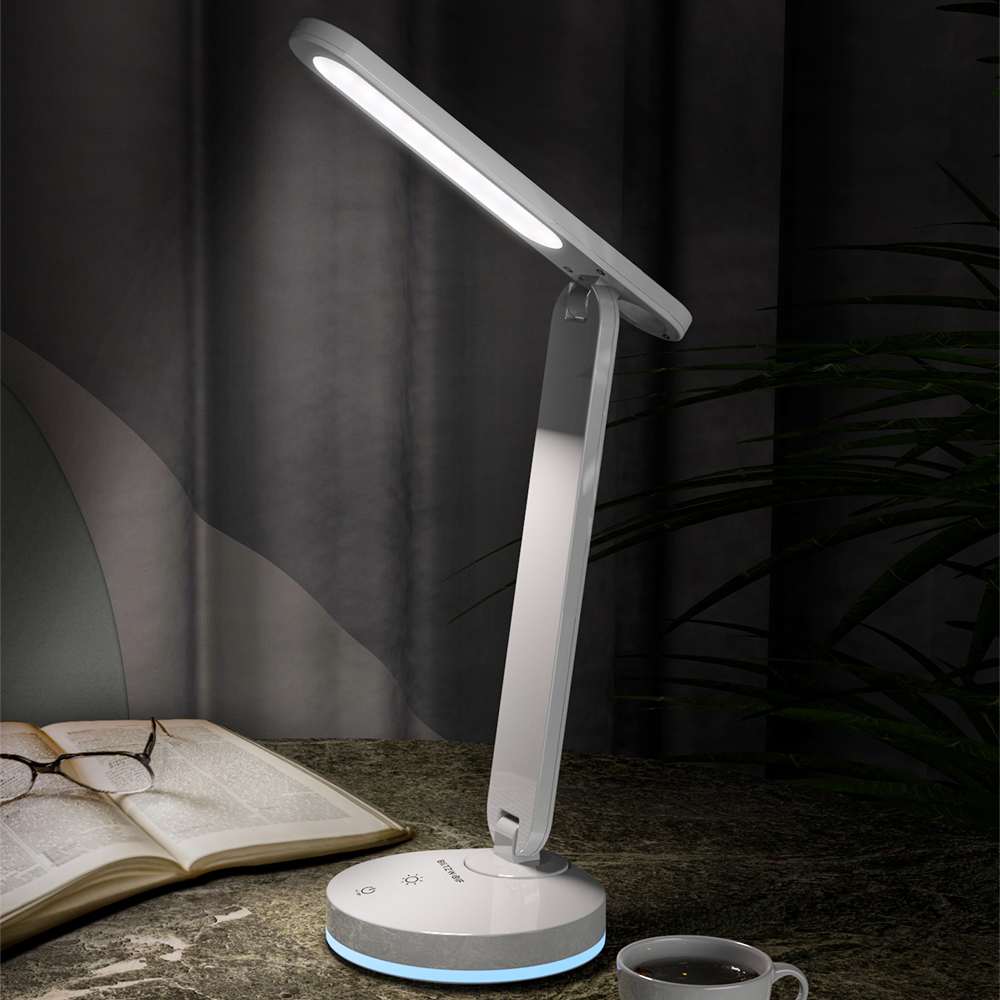 Blitzwolf BW-LT16 Floding Desk Lamp Met Automatische Rgb Ambient Verlichting Base Touch Control Traploze Dimmen Tafel Bureaulamp