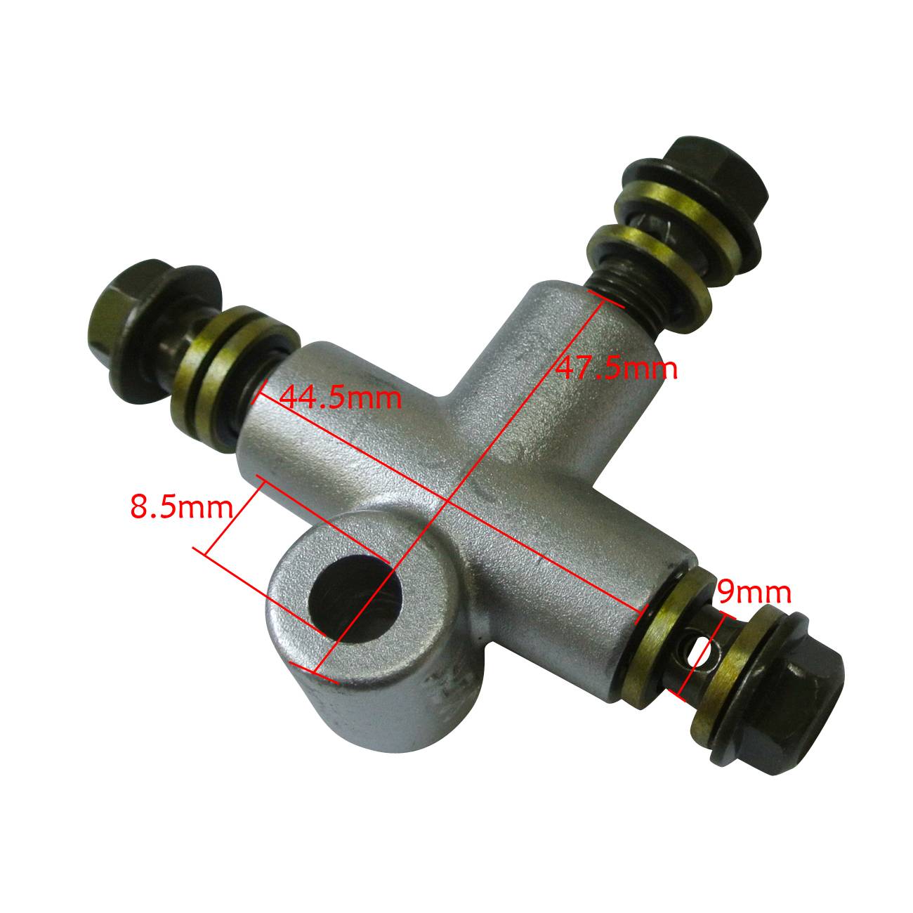 3 Way Adapter & 3x100 cm Fuel Line voor Motorfiets