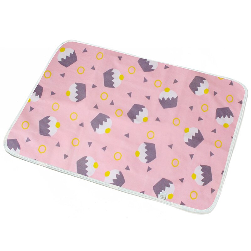 Alfombrilla absorbente para orina de perro, almohadilla transpirable para pañales, cojín portátil de viaje para cachorros, impermeable, funda lavable para asiento de perro y gato, suministros para mascotas: Pink