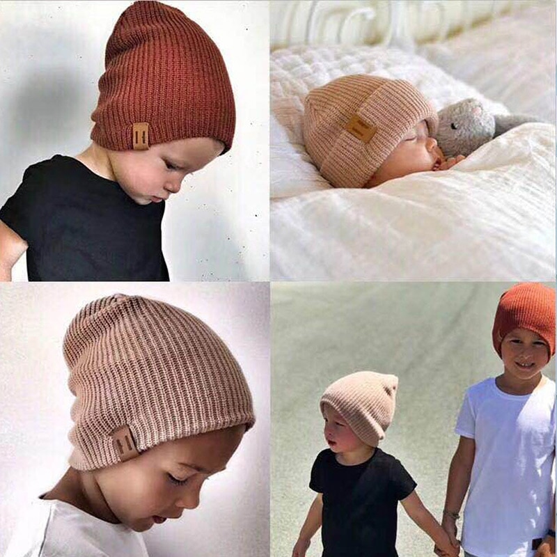 Nouveauté bébé fille garçon chapeau d'hiver bébé doux bonnet chapeau au Crochet élasticité tricot chapeaux enfants décontracté casquette chaude