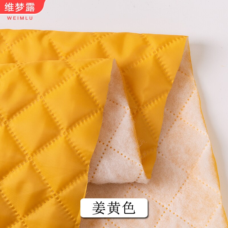 Voering Stof Gewatteerde Verdikte Katoen Wollen Jas Kleding Jas Brokaat Voor Naaien Herfst En Winter Diy Zwart Wit Polyester: ginger