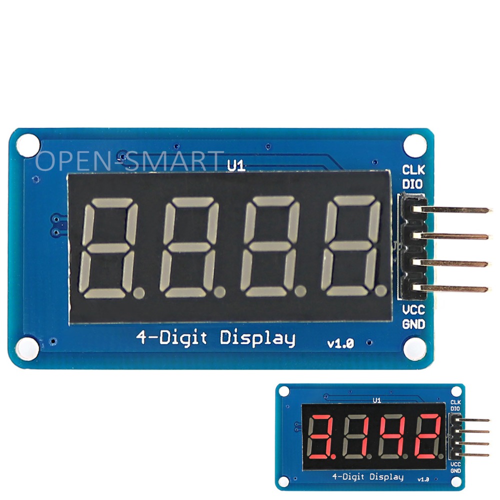 Módulo de pantalla LED de 4 dígitos de 0,36 "con punto Decimal TM1637 unidad Mini 7 segmentos pantalla LED de 4 dígitos para arduino