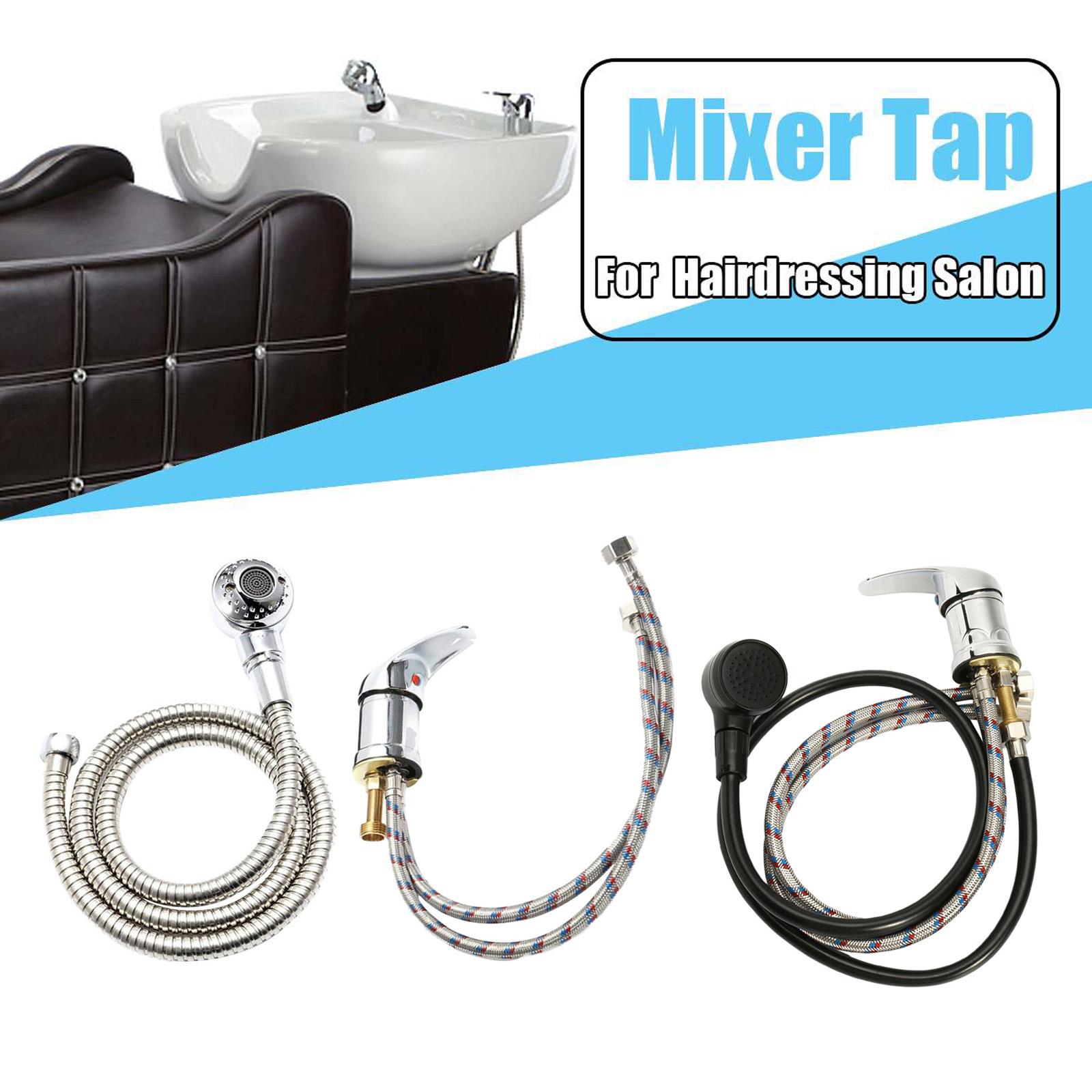 Single Wide Tap Bath Sink Shower Head Spray Hose Push on Mixer Hairdresser Pet Household Faucet Extenders