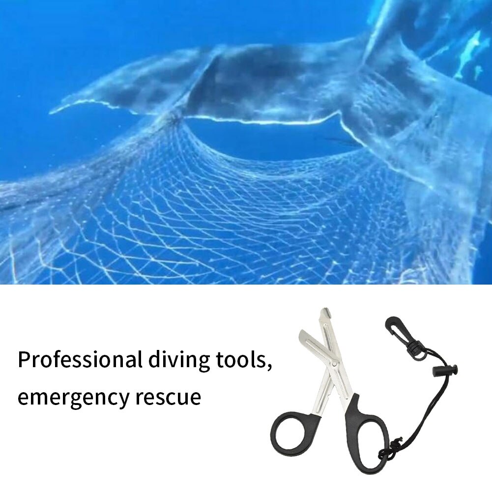 Rescue Scissors Nursing Bandage Scissors Diving Scuba Divers Tool Underwater Emergency Surviving Tool
