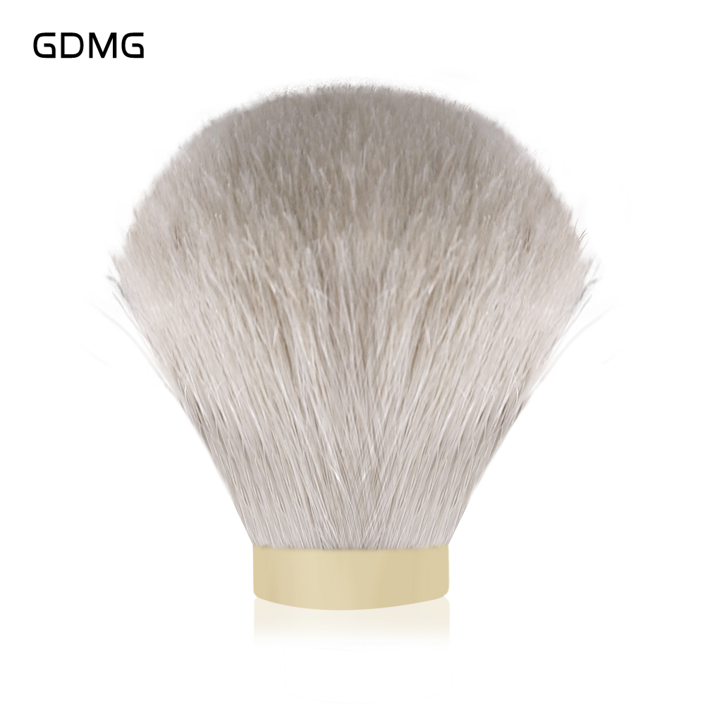 Gdmg brush-beige paardenhaar scheerkwast met knoop, geschikt voor een comfortabele natte scheerbeurt en baardverzorging.