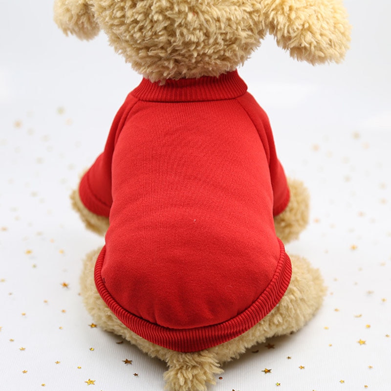 Huisdier Honden Sweater Lente Herfst Mode Effen Kleur Sweatshirt Voor Kleine Honden Puppy Casual Thicken Warm Fleece Trui Kleding