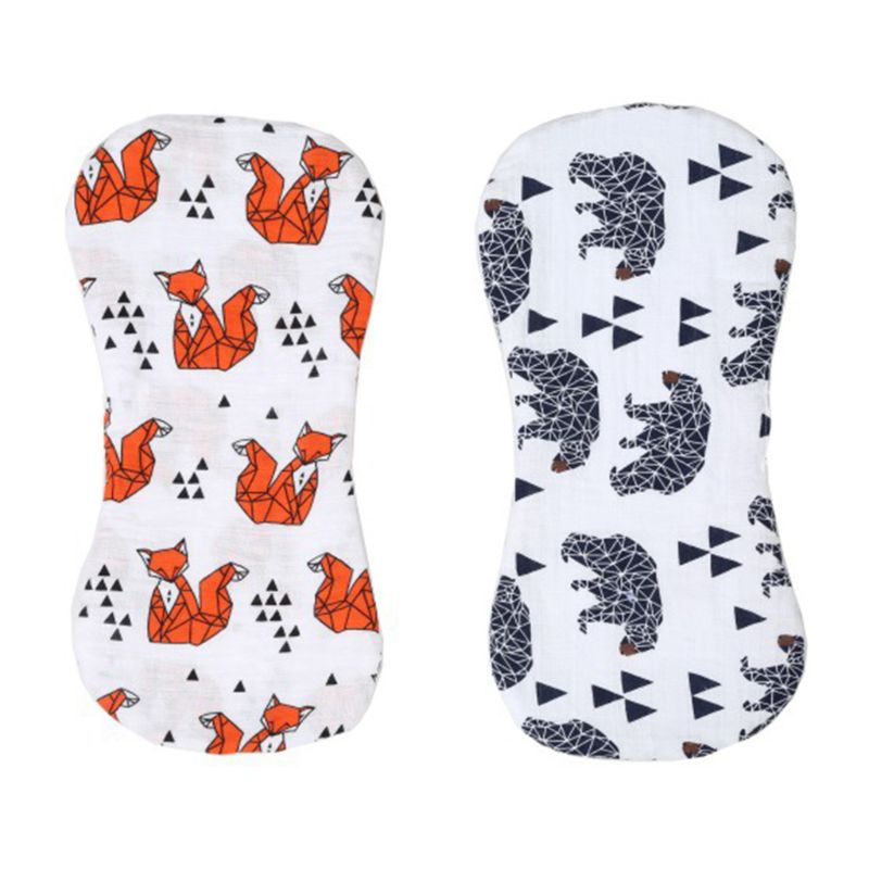2 stuks baby boerdoeken slabbetjes jongens meisjes unisex boerdoeken pasgeborenen zachte doek: 1