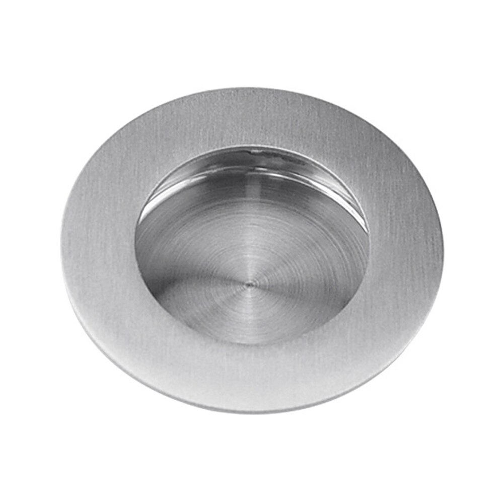 Stainless Steel Cupboard Drawer Pulls Wardrobe Inset Handle Sliding Recessed Door Knobs: Circular