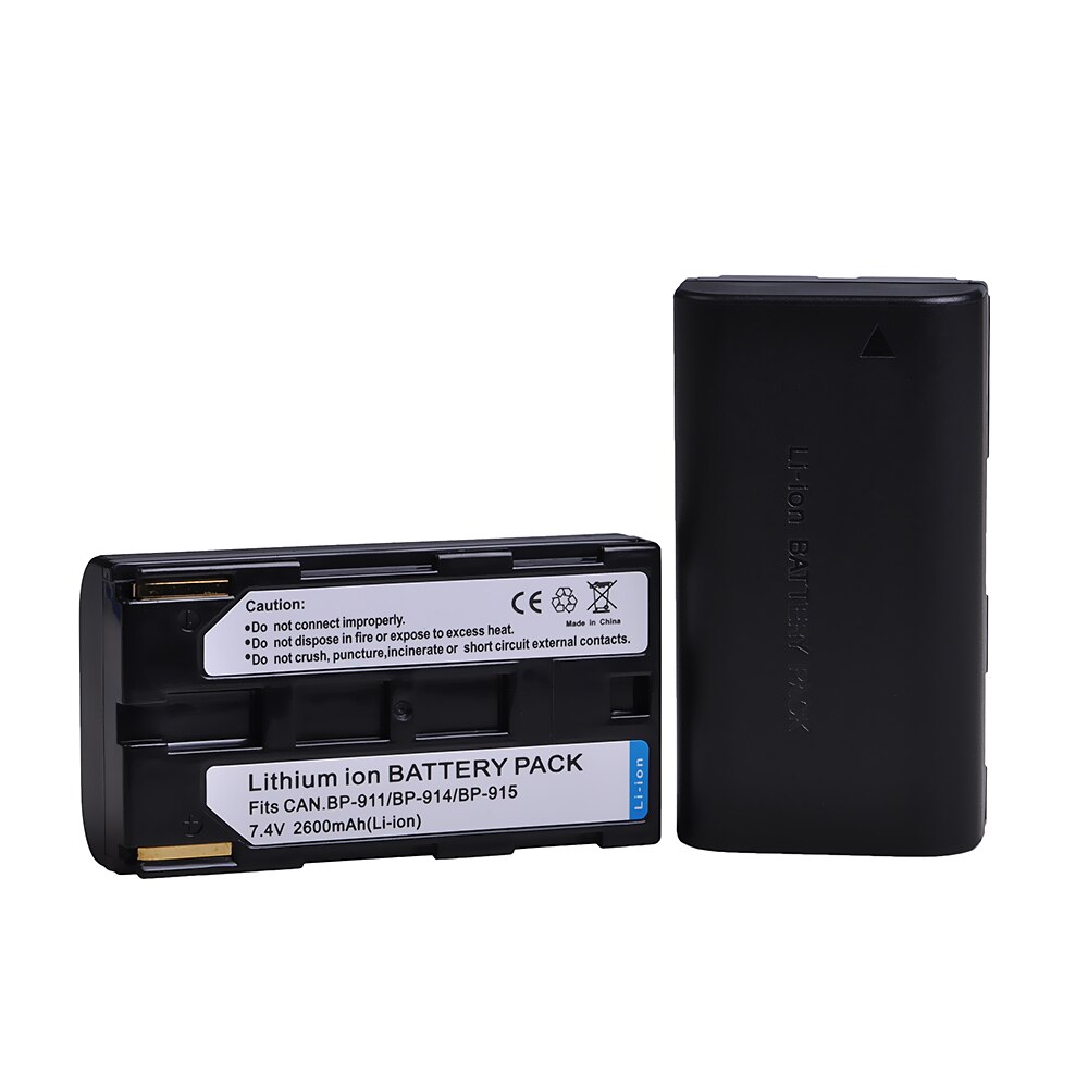 3pcs 2600mAh BP-911 BP-911K BP-914 BP-915 BP-941 927 924 Camera Li-ion Battery for Canon E1 E2 E30 ES50 ES6500V ES7000V ES8000V.
