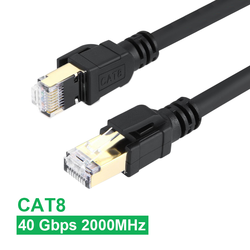 Cable Ethernet de alta velocidad para juegos Cat8 40Gbps 2000MHz Cable de red de Internet Ethernet Cat 8 20m 5m Rj45 20metros 20 m Cable Lan