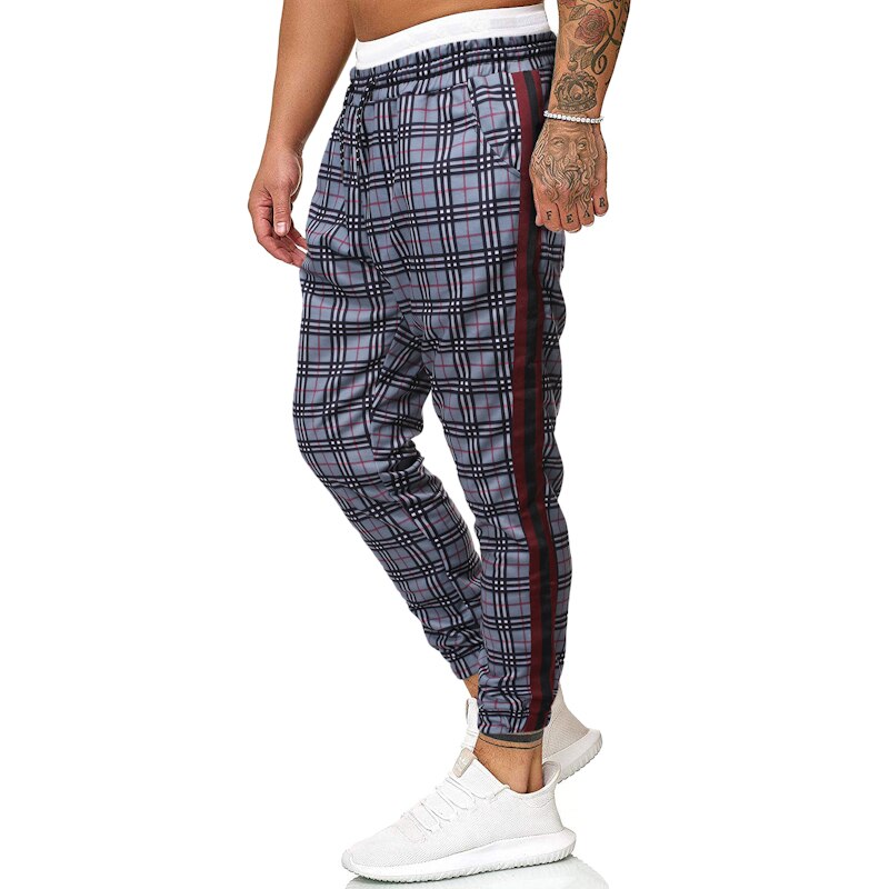 Plaid Broek Mannen Mode Hip Hop Joggers Streetwear Joggingbroek Voor Mannen Harembroek Mannen Casual Broek Mannen Gecontroleerd Broek