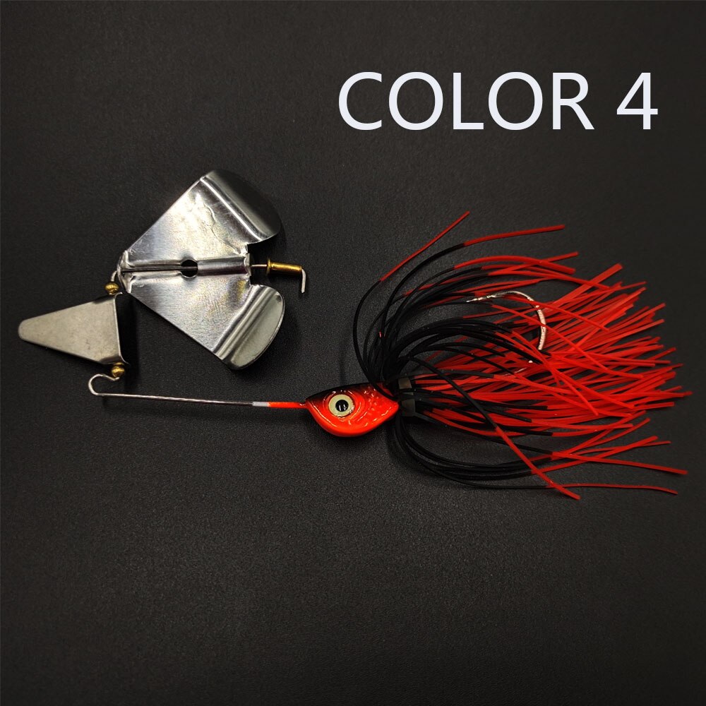 Balleo 14.7G/ Spinner bait Bass jig Weedless fishing lure Buzzbait wobbler chatterbait for bass pike walleye fish Tackle: PURPLE