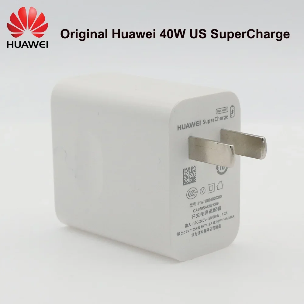40W Original HUAWEI chargeur rapide 22.5W EU US superchararge Type C câble pour HUAWEI P30 P40 P20 Pro lite Mate 9 10 Pro Mate 20 V20: green