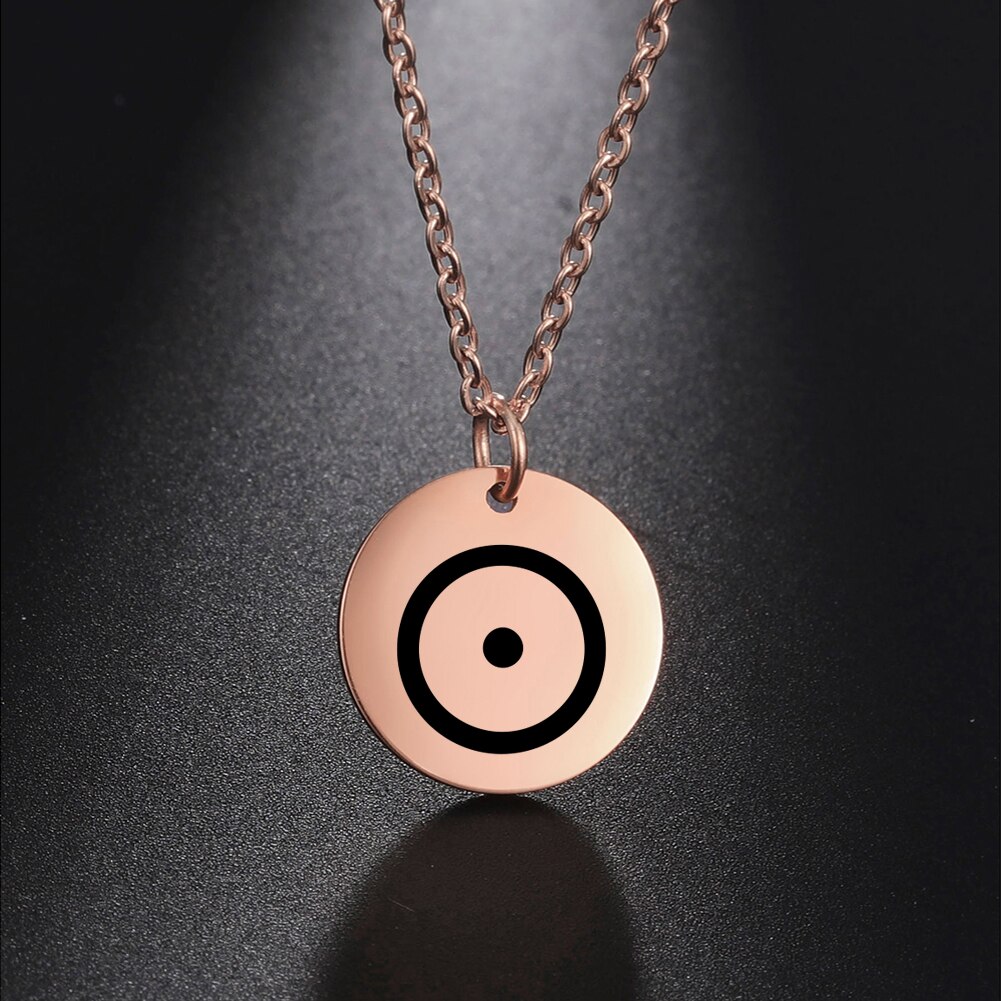 Dawapara Planeet Symbool Amulet Kleine Charme Ketting Jupiter Saturnus Pluto Neptunus Planetaire Alchemische Symbolen Roestvrij Staal