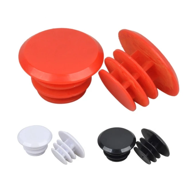 1-10 pares de tapas de manillar de bicicleta de montaña, color negro, rojo y blanco, cubiertas de plástico para accesorios de 22mm de diámetro