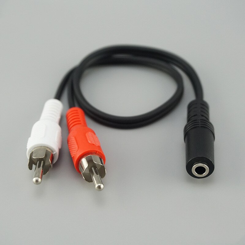 SUOZUN 3.5mm Y Adapter Stereo Audio 3.5MM Jack Female To Standard 2RCA Lotus Head Male Socket Headphones Aux Cable