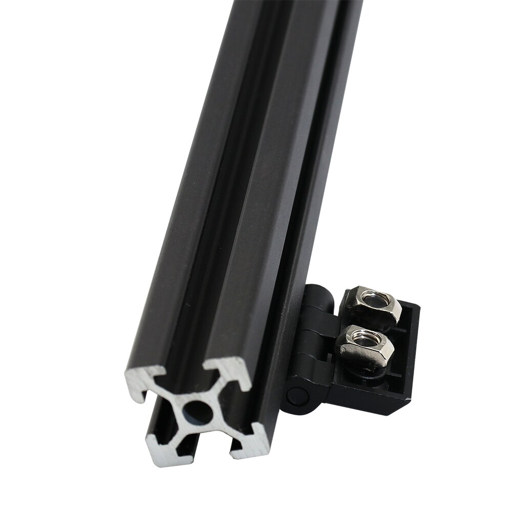 Door Frame Black Metal Hinge for T Slot Aluminum Extrusion Profile 3030 4040 Series