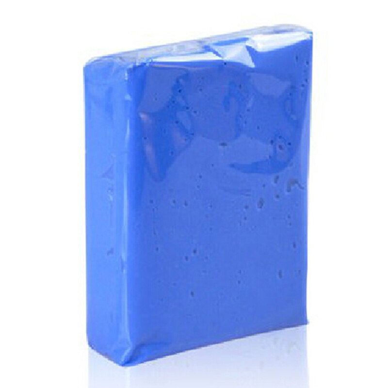 1 Uds./3 uds. 100g arcilla para lavado de coches limpieza de coches detalles arcilla mágica azul Auto limpieza coche arcilla Bar Mini lavador de coche de mano: Descolorido