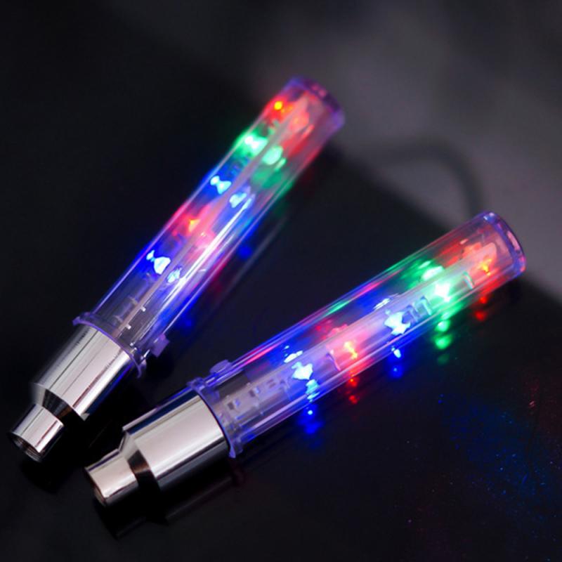 Fiets Licht 5 Led Multicolor Band Ventiel Cap Spaken Led Licht Fiets Accessoires Fiets Lanterna Voor Fietsen