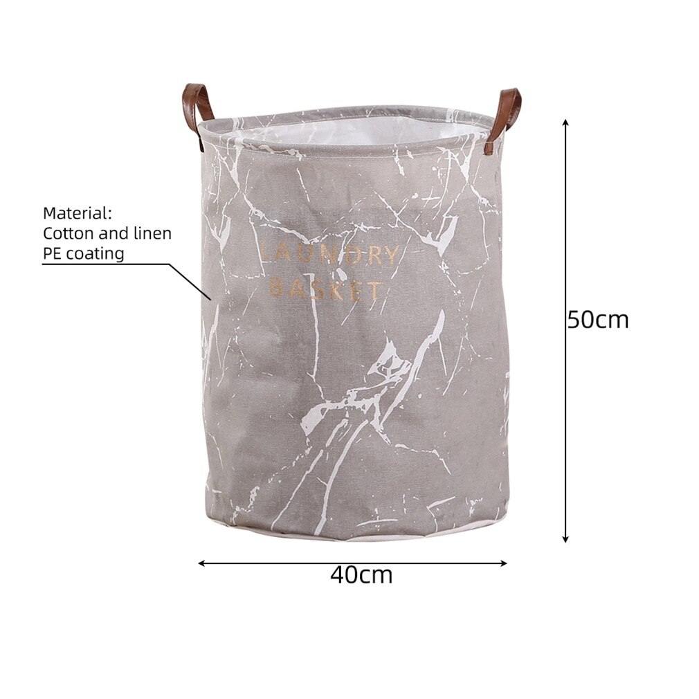 Canvas Waterdichte Wasserij Organisator Mand Grote Capaciteit Wasmand Vuile Kleren Opbergtas Speelgoed Thuis Opslag Bin: B