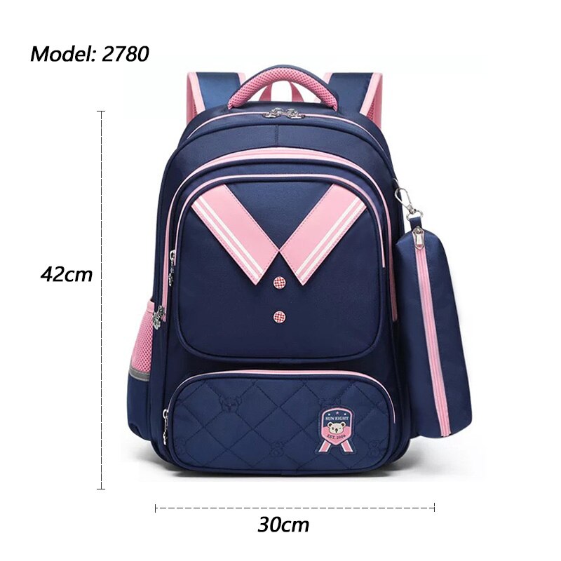 SONNE ACHT Heißer Grundschule Tasche Wasserdichte Rucksäcke Für Mädchen Bleistift Box Kinder Bookbags Mochila: Pink2780 Backpack