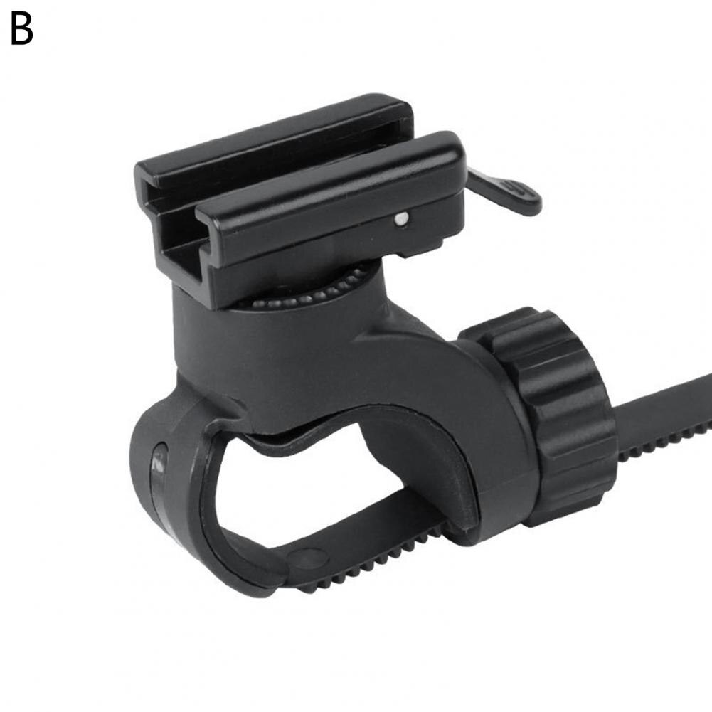 Bike Lamp Rack Compact Lightweight Simple Installation for Bicycle Bike Front Light Bracket Bike Front Light Bracket:  Black B