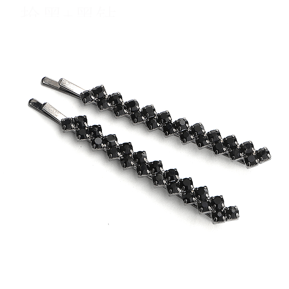 Pinzas para el pelo clásicas con diamantes de imitación para mujer, 10 piezas, horquillas simples, pasadores, de vacaciones: Rojo