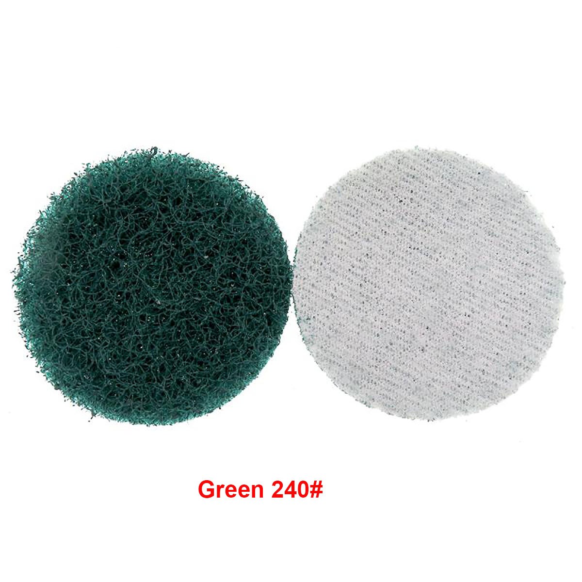 1–100 Stück 2 Zoll 50 mm Beflockung Scheuerschwamm runde Nylonfaser-Schleifscheiben zum Entfernen von Rost, Abstauben, Polieren, Schleifen: Braun / 320