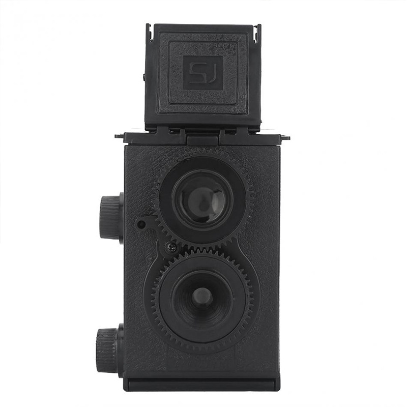 Adult Science Diy Dual Lens Assembly 35mm Film Camera Retro Double Reflective Film Camera Vlog Recording Story: Default Title