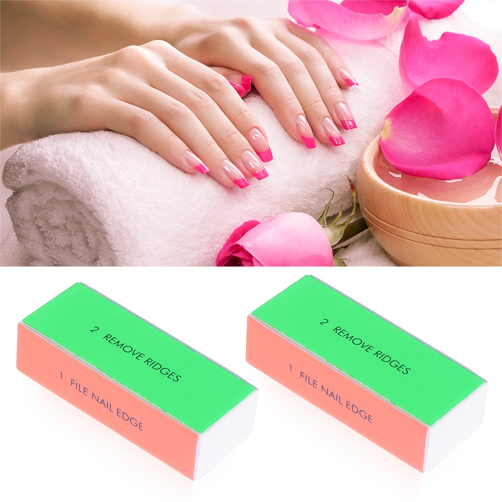 3 unids/set uñas Lima pulidora 4 lados esponja pulidora de herramienta de producto para eliminar la piel muerta papel de lija pulido de uñas bloque para pulir manicura