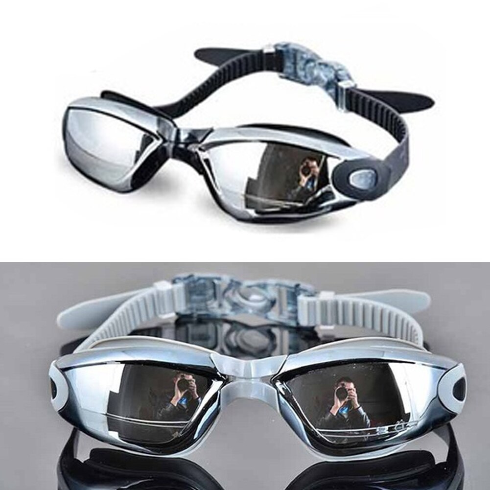 Anti-uv Galvanik Anti-Nebel-Badeanzug Gläser Schwimmen Tauchen Einstellbare Schwimmen Brille Damen Männer Schwimmen Goggle Ohr Stecker