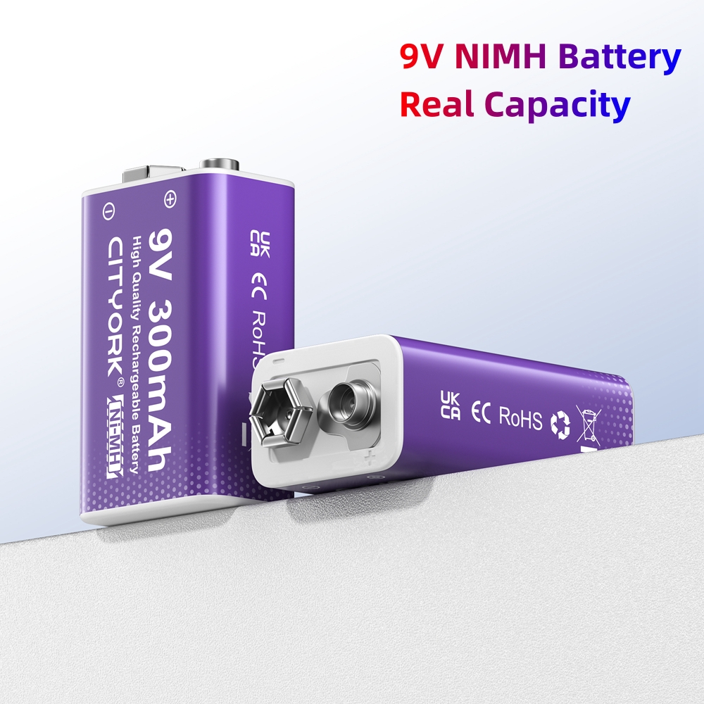 1-10PCS 9V NIMH Rechargeable Battery 9V 6F22 NI-MH Batteries for Microphone Electric Guitar With 5 Slots 9V Battery Charger