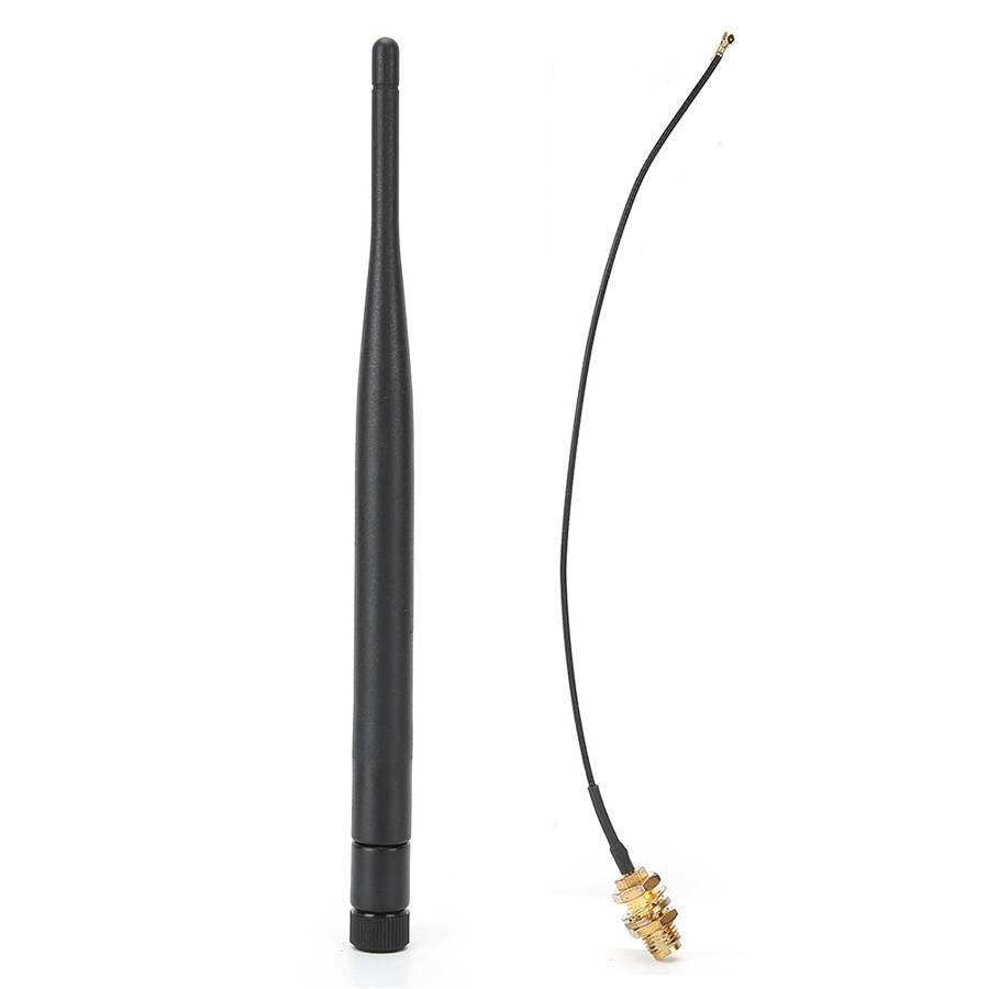 Antena WiFi 2,4G/5G banda Dual 6DBI con Kit de Cable de extensión IPEX4 para enrutador de red inalámbrico