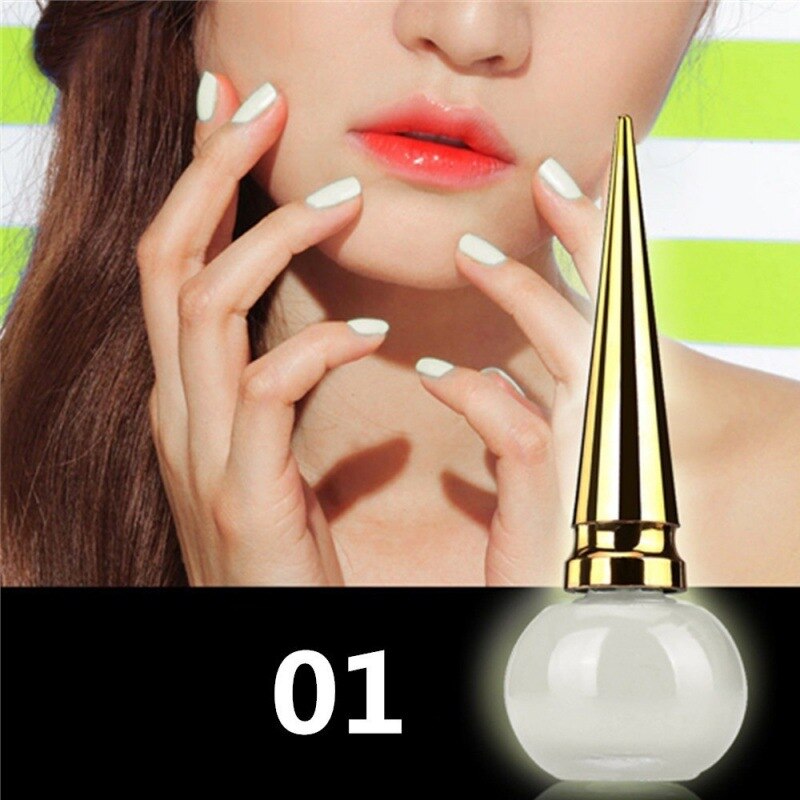 14ml vernis à ongles lumineux Fluorescente Non toxique vernis à ongles pour les femmes vernis liquide décor lueur dans la laque sombre