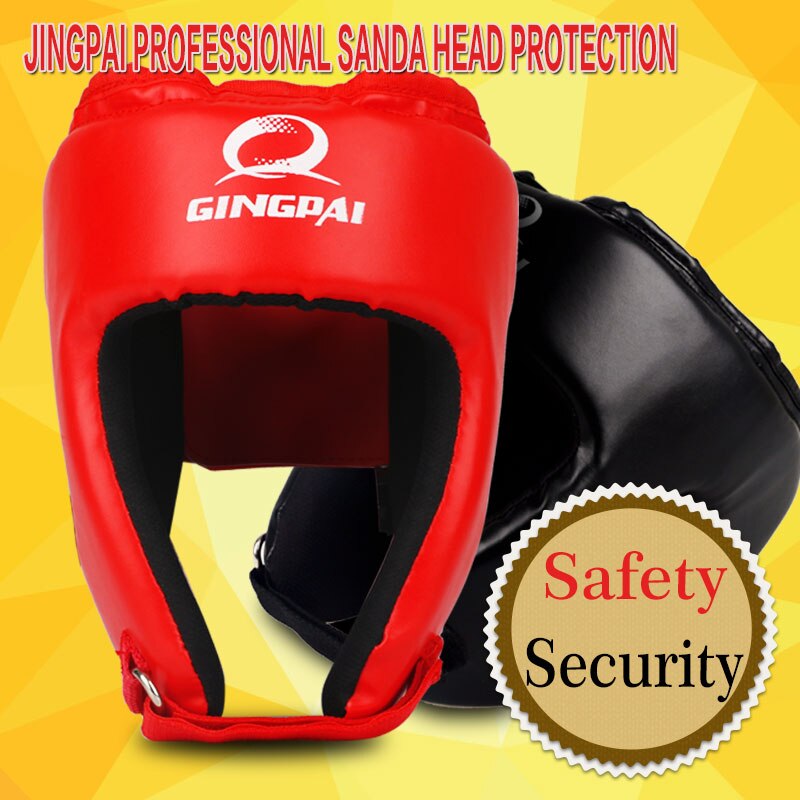 Red Black MMA Helmet Adult Male Female Fighting Muay Thai Kick Boxing Training Helmets Safety Headgear Sanda Safety Protecto
