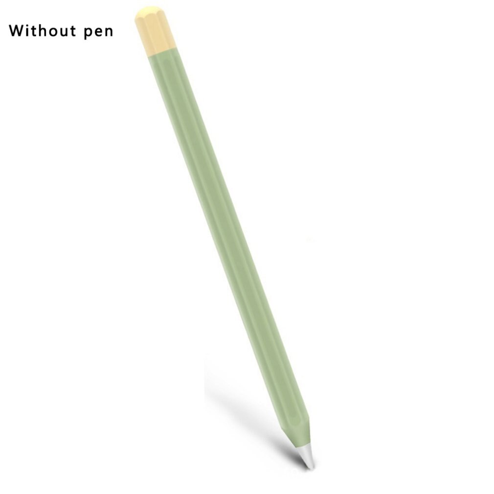 Adequado para apple pencil 1 caneta de escrita cor contraste silicone capa protetora anti deslizamento e anti gota caneta capa