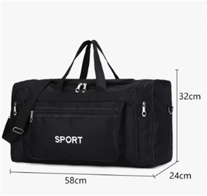 men women Large capacity hand luggage bags Handbags Fitness Nylon Duffel Weekend travel bag