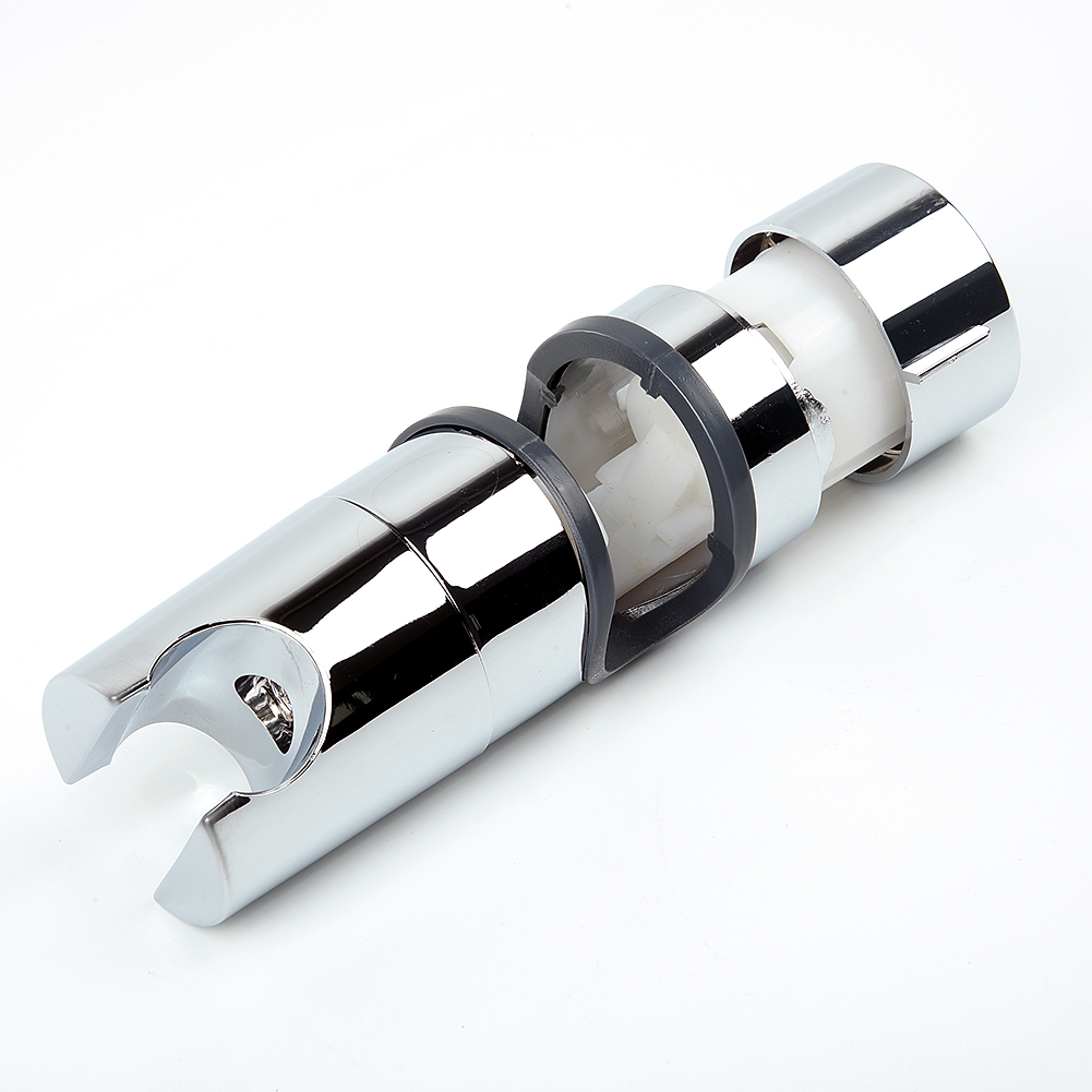 20-25mm Universal Adjustable Shower Rail Slider Bracket Replacement Chrome Shower Head Rail Slider Adjustable Holder