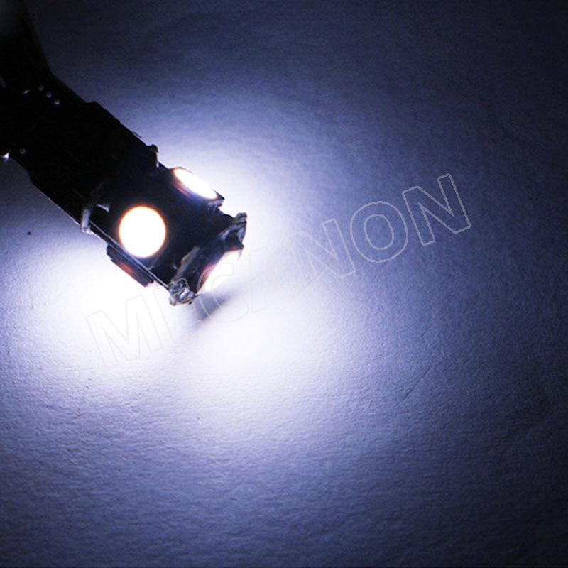 20pcs BA9S T4W 5 SMD 5050 LED AC 6.3V 6V Non Polar Flipperkast Gloeilamp Lamp non ghosting anti flickering DC6V