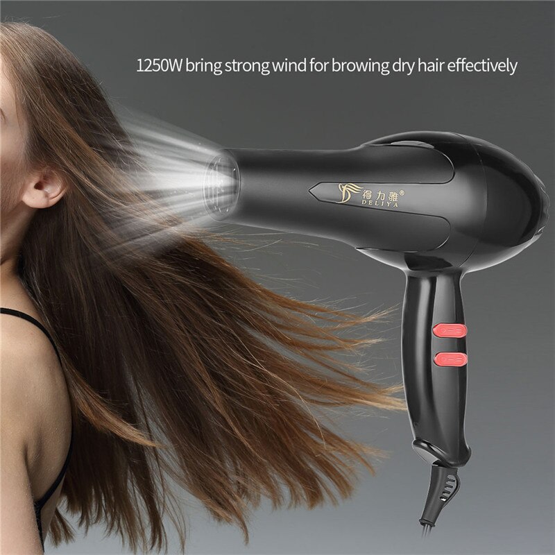 Large Power Blow Dryer Cold Wind Hair Dryer Negative Ion Hairdryer 3 Temperature 2 Speed Setting Air Collecting