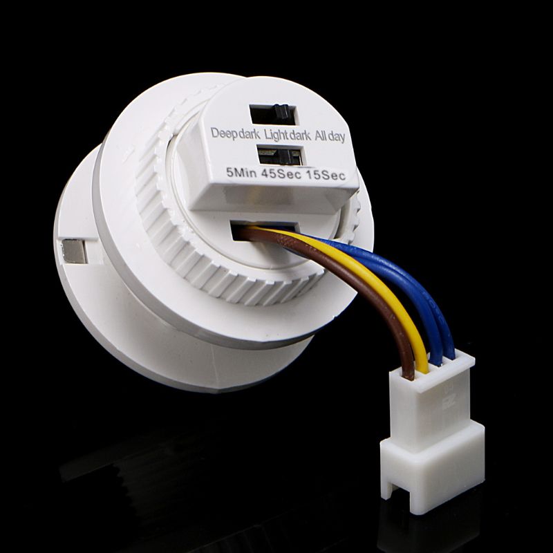 40mm LED PIR Detector Infrared Motion Sensor Switch with Time Delay Adjustable For Iron