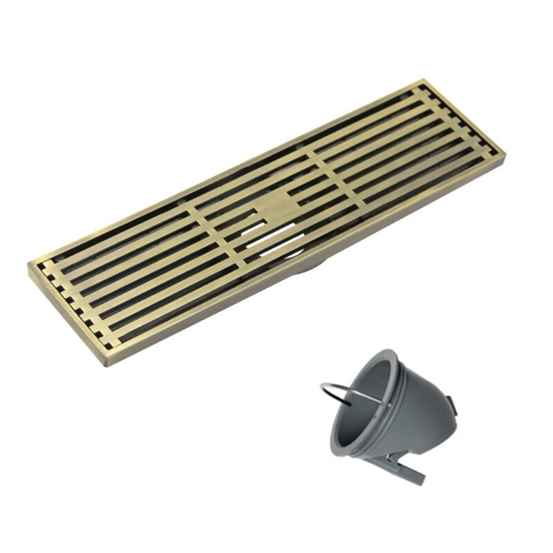 Invisible Stainless Steel Floor Linear Waste Grates Grid Strainer Shower Drain R9UF: BZ-30cm