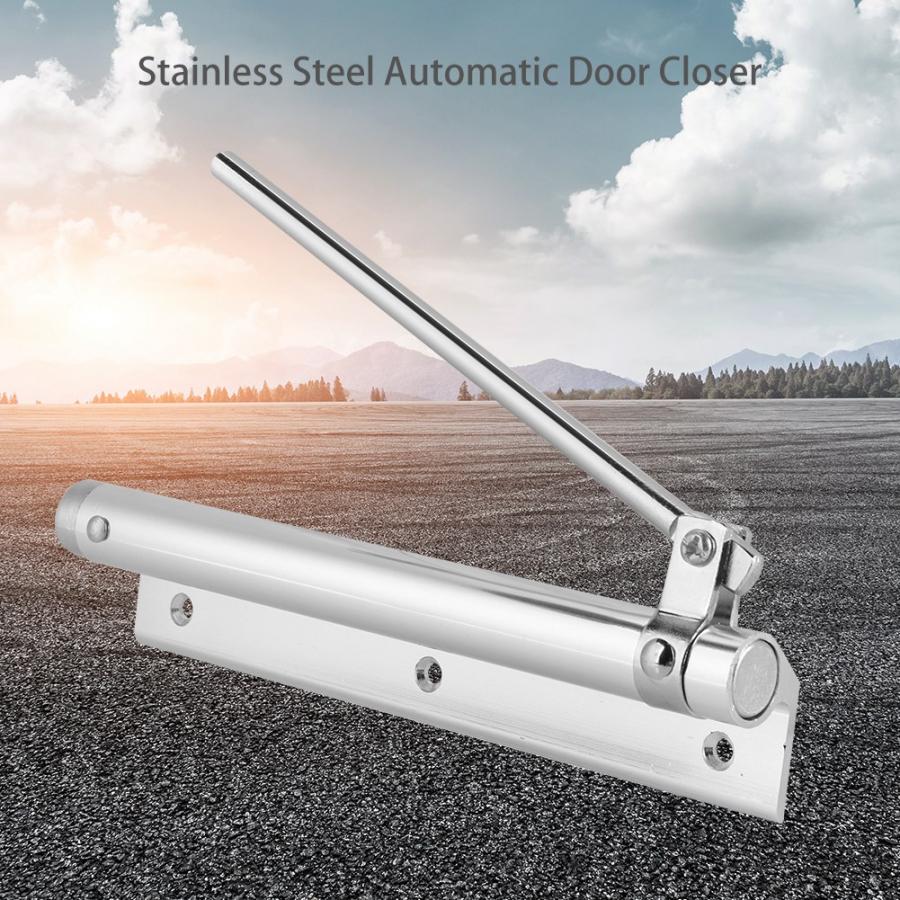Stainless Steel Automatic Fire Rated Door Closing Adjustable Strength Spring Buffer Door Closer Fire Rated Door Closer