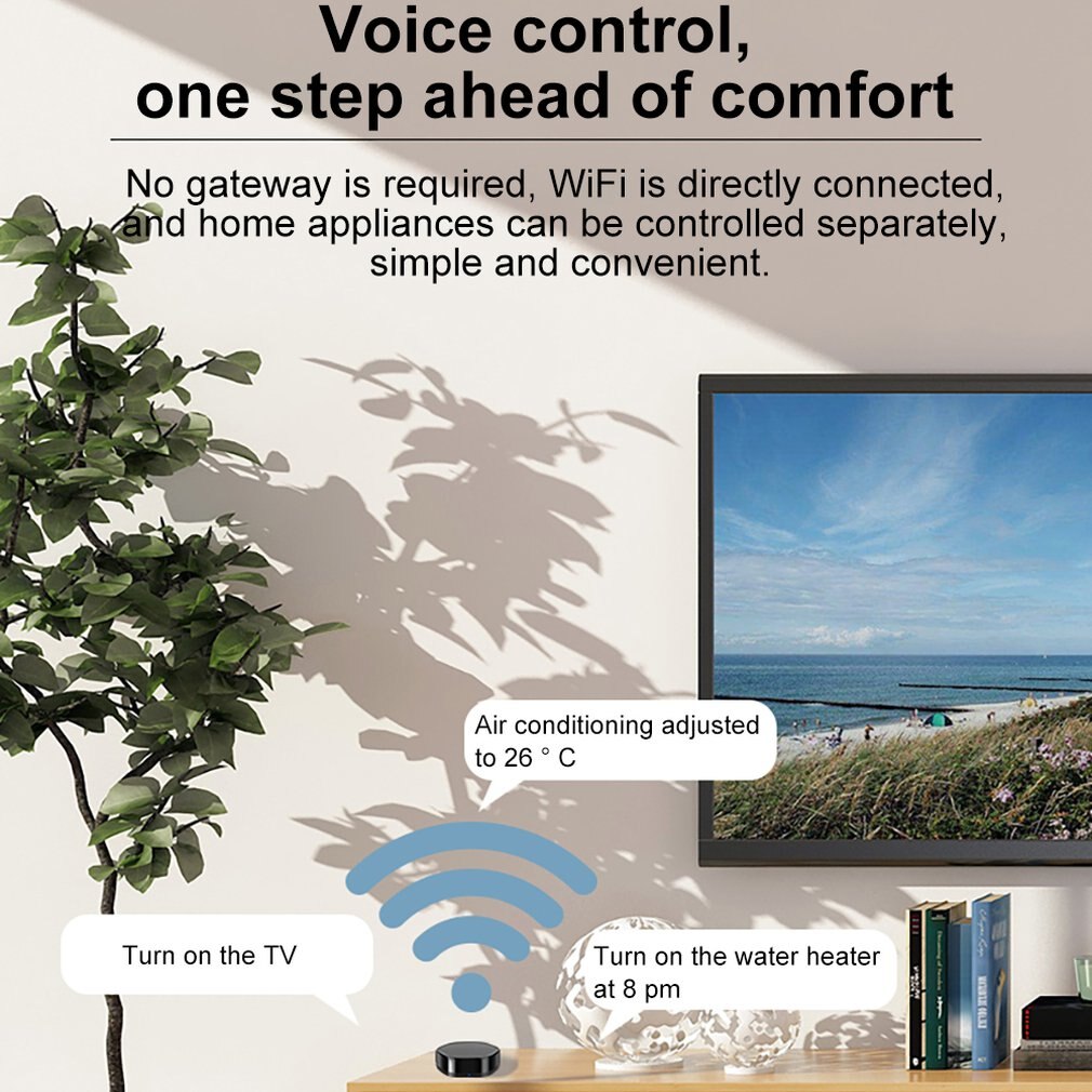Infrared Un iversal Remote Control Wifi Intelligent Remote Control Tv Set-Top Box Air Conditioner Remote Control